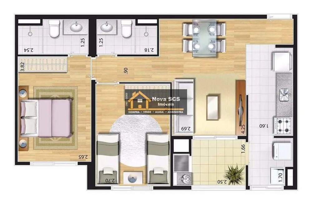 Apartamento, 2 quartos, 62 m² - Foto 9