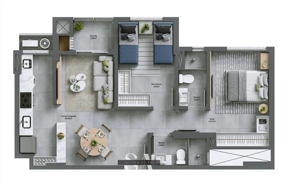 Apartamento, 2 quartos, 63 m² - Foto 5