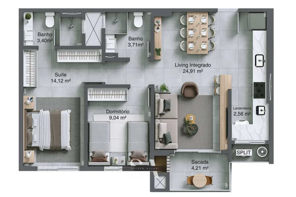 Apartamento, 2 quartos, 75 m² - Foto 11