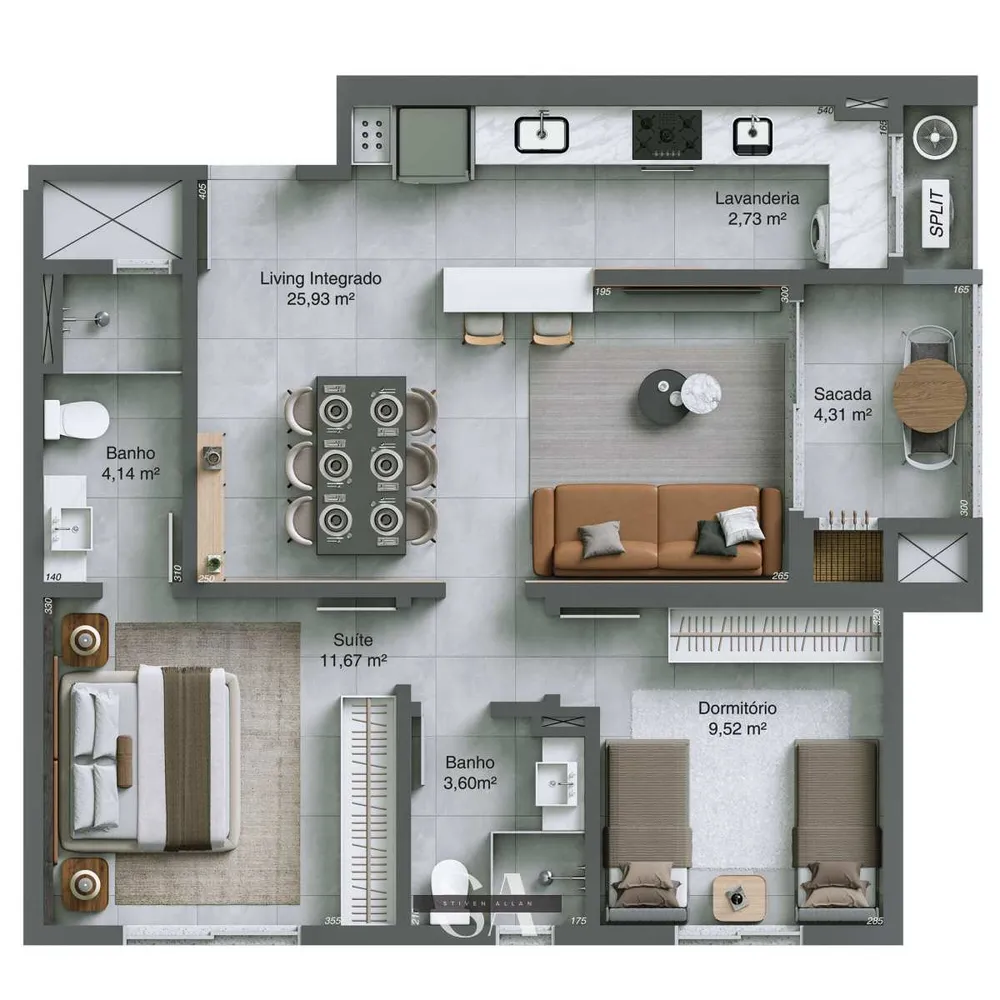 Apartamento, 2 quartos, 75 m² - Foto 9