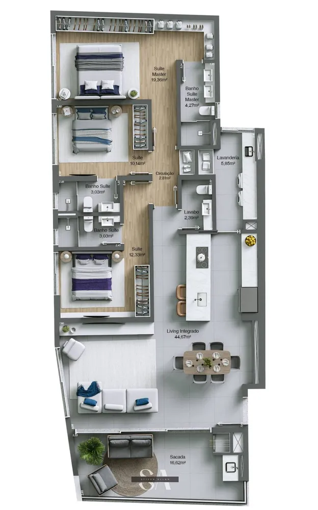 Apartamento, 3 quartos, 149 m² - Foto 8
