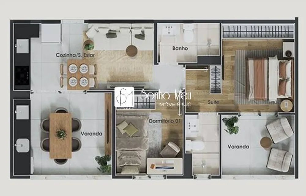 Apartamento, 2 quartos, 58 m² - Foto 14