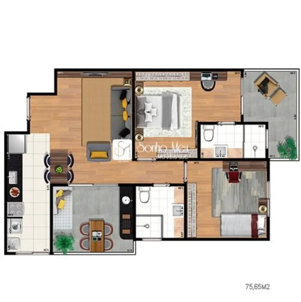 Apartamento, 2 quartos, 75 m² - Foto 5