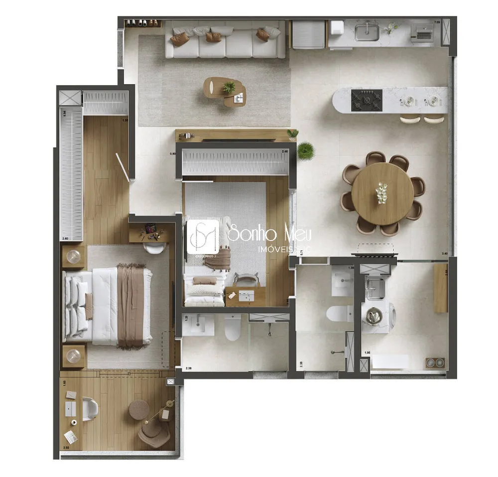 Apartamento, 2 quartos, 71 m² - Foto 7
