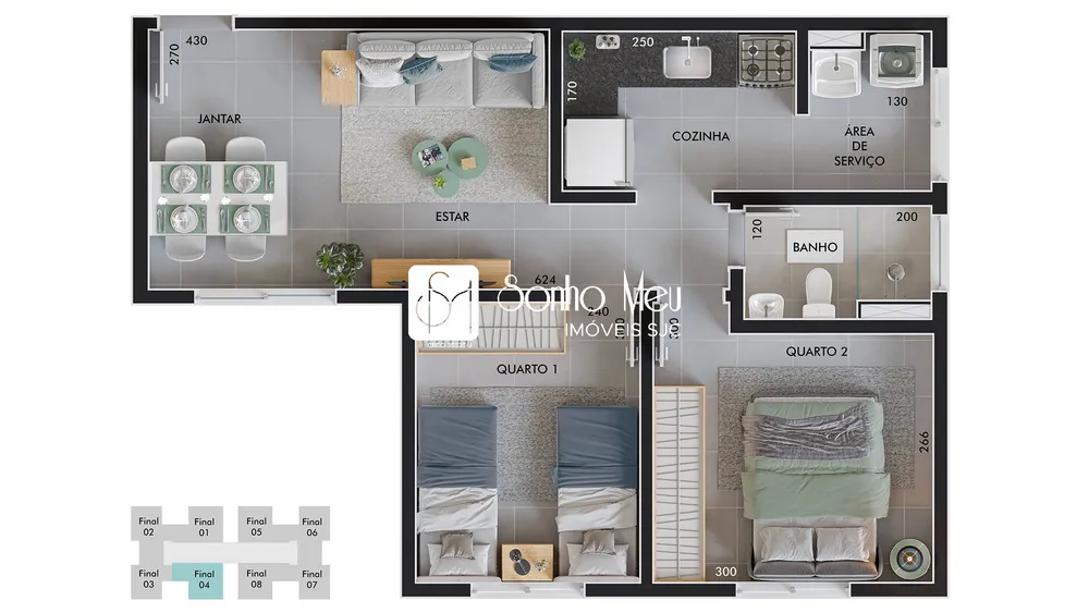 Apartamento, 2 quartos, 46 m² - Foto 13
