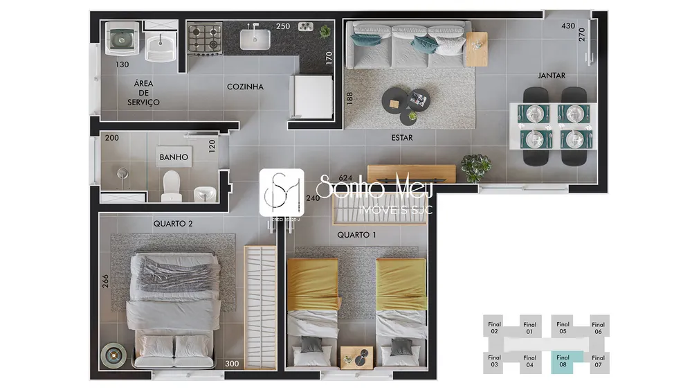 Apartamento, 2 quartos, 46 m² - Foto 11