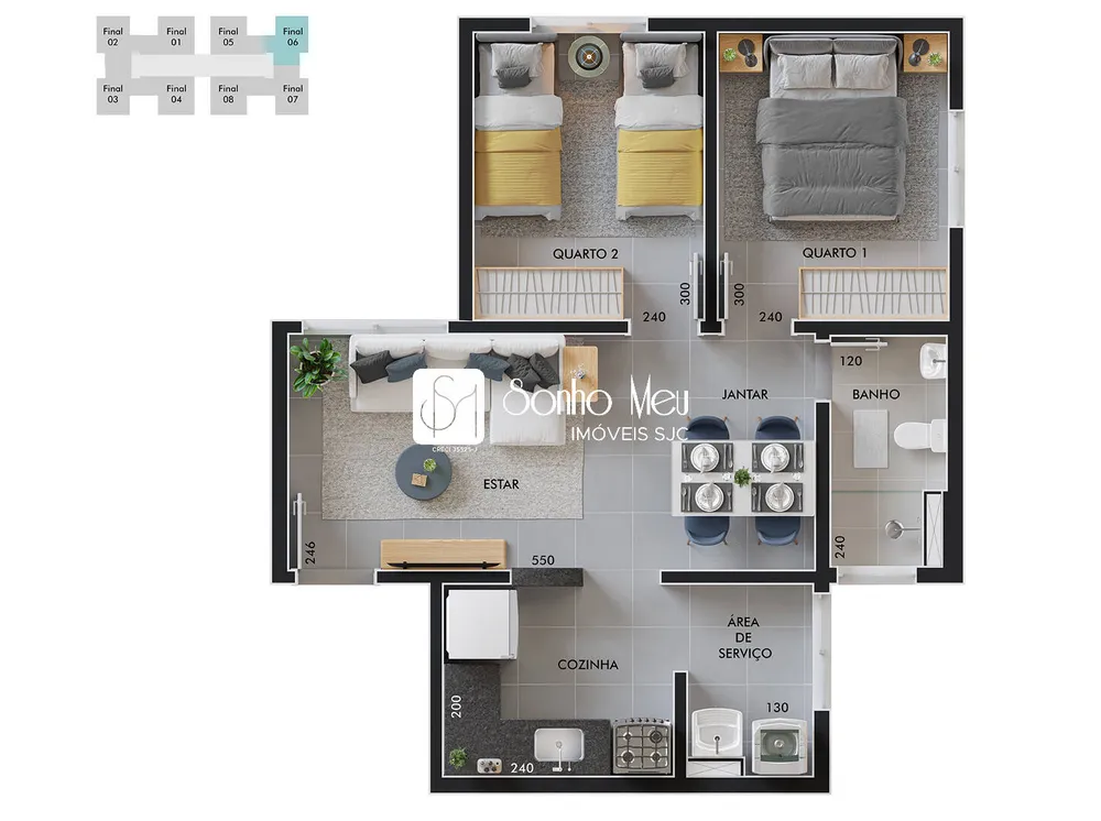 Apartamento, 2 quartos, 46 m² - Foto 10