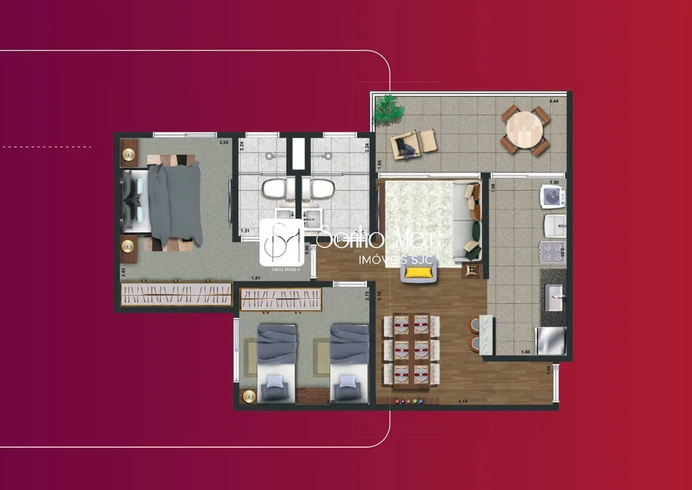 Apartamento, 2 quartos, 66 m² - Foto 13