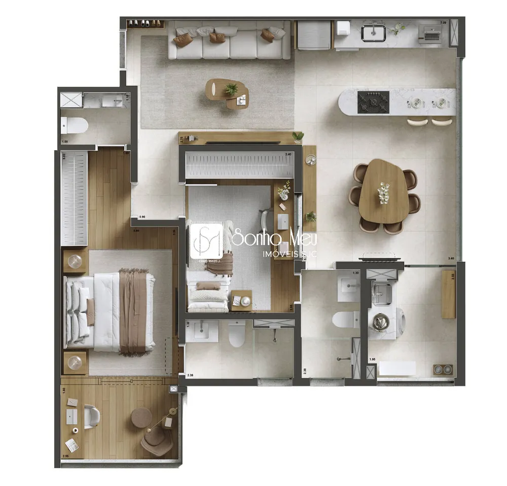 Apartamento, 2 quartos, 75 m² - Foto 11