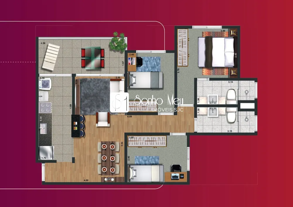 Apartamento, 2 quartos, 66 m² - Foto 16