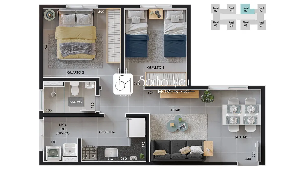 Apartamento, 2 quartos, 46 m² - Foto 13