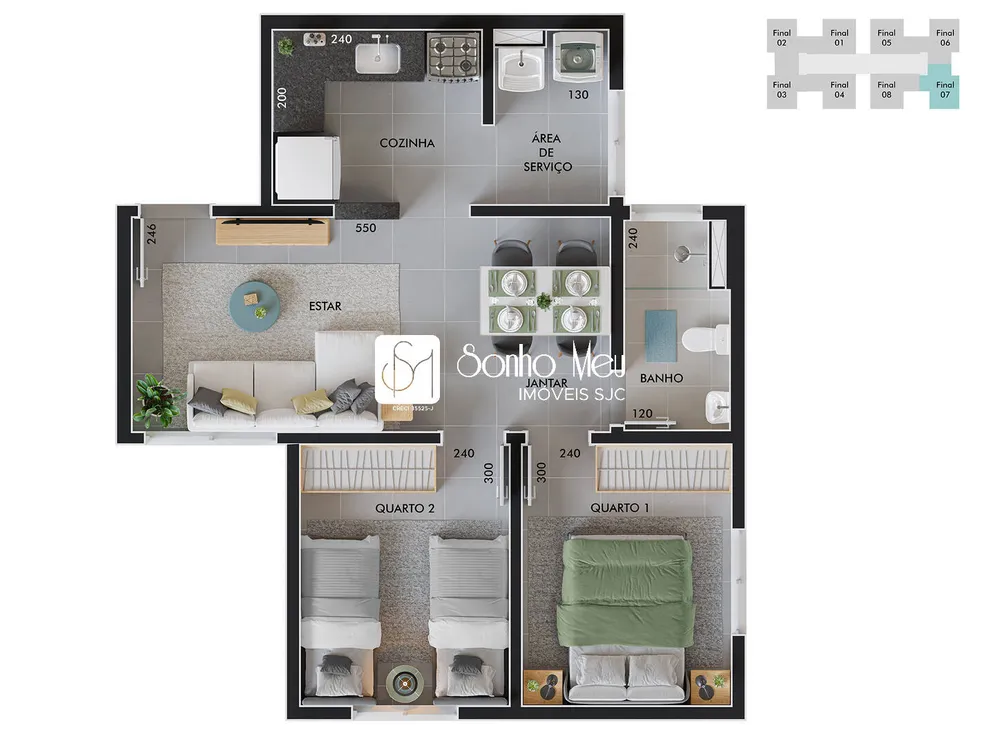 Apartamento, 2 quartos, 46 m² - Foto 15