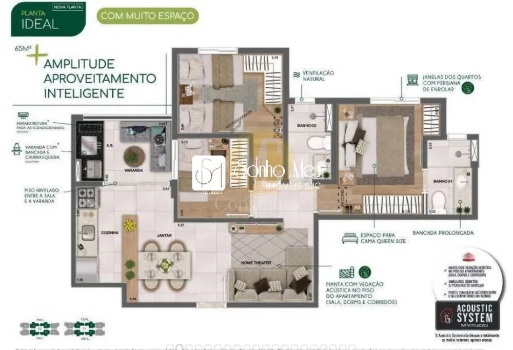 Apartamento, 3 quartos, 65 m² - Foto 6