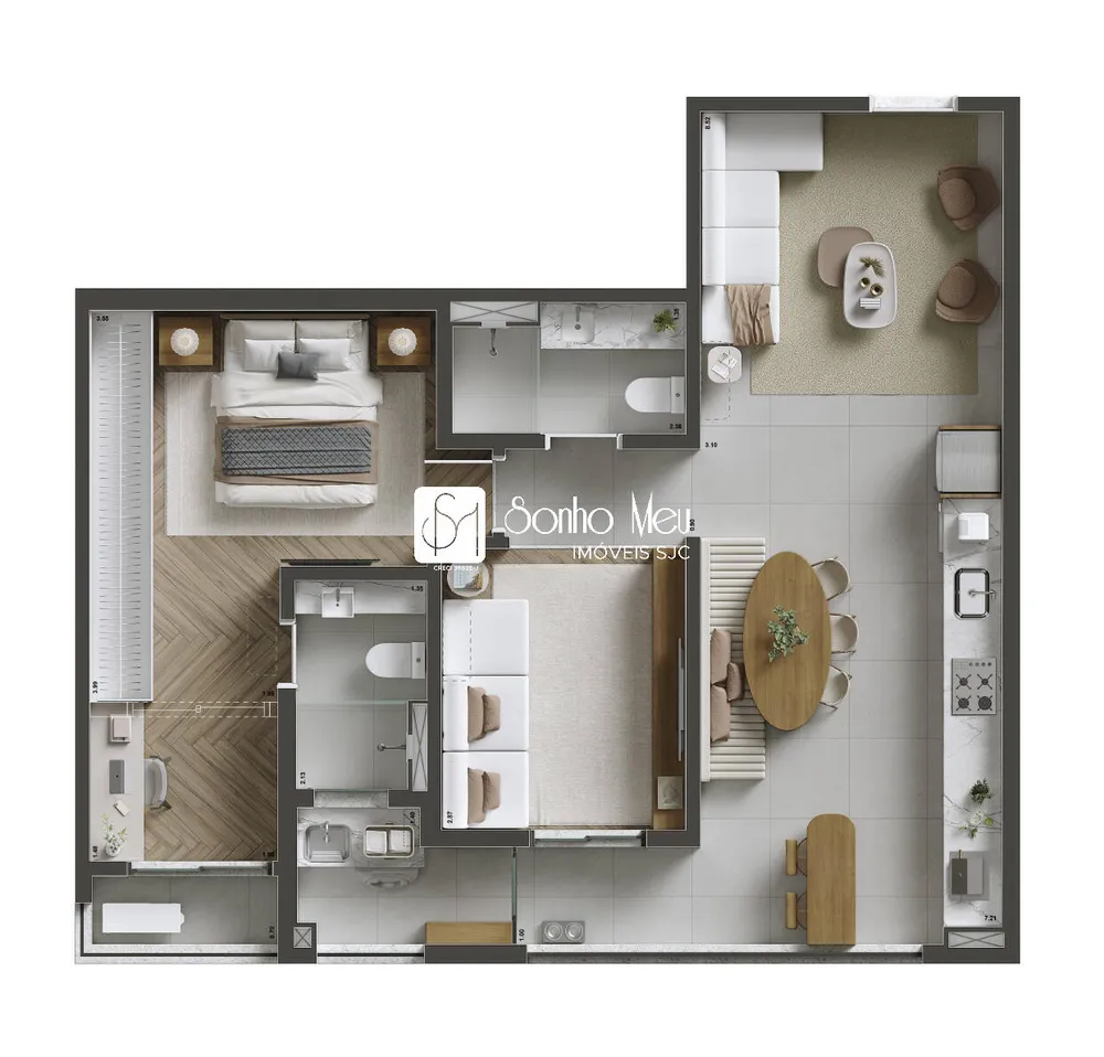 Apartamento, 2 quartos, 71 m² - Foto 13