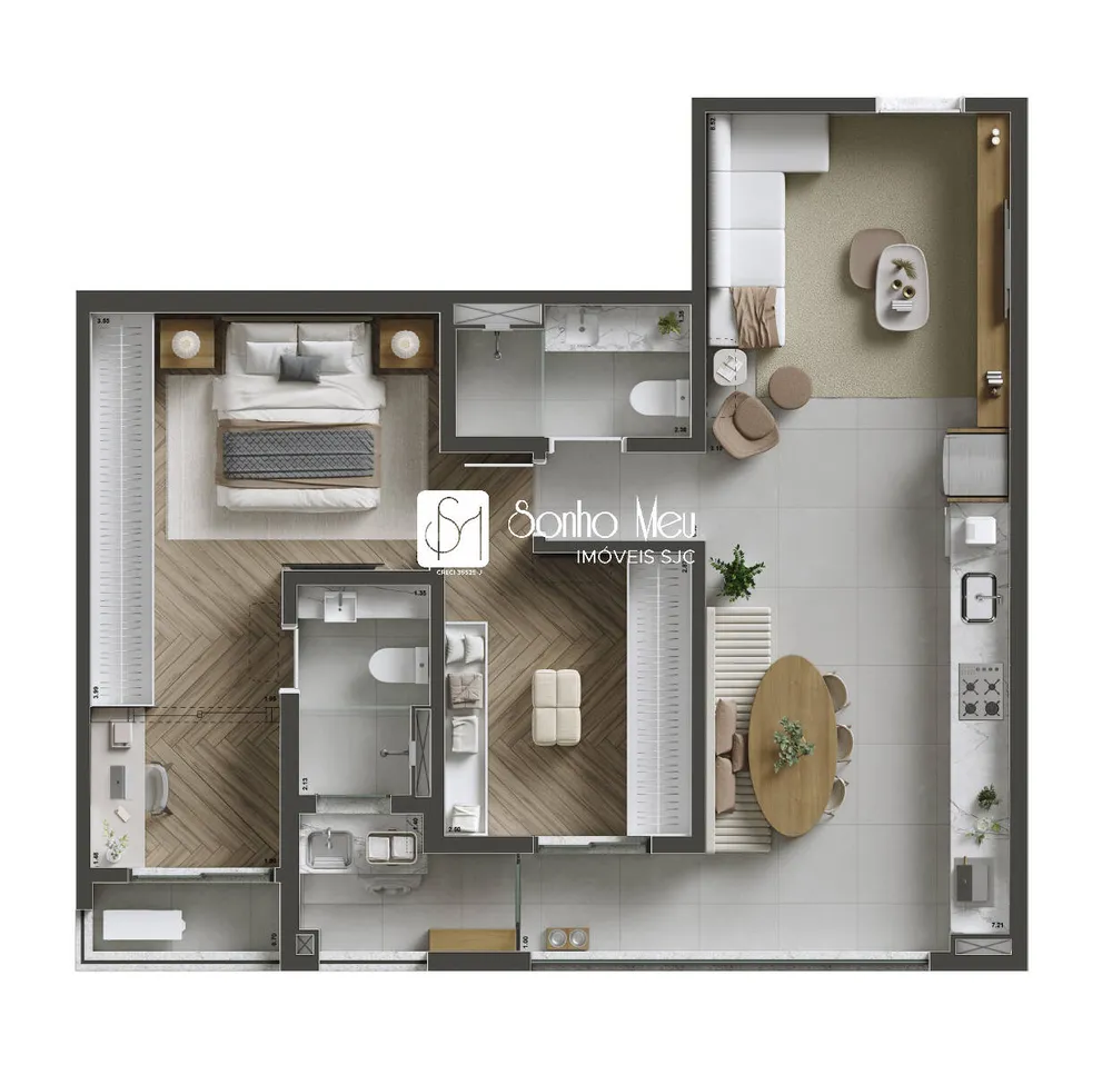 Apartamento, 2 quartos, 71 m² - Foto 12