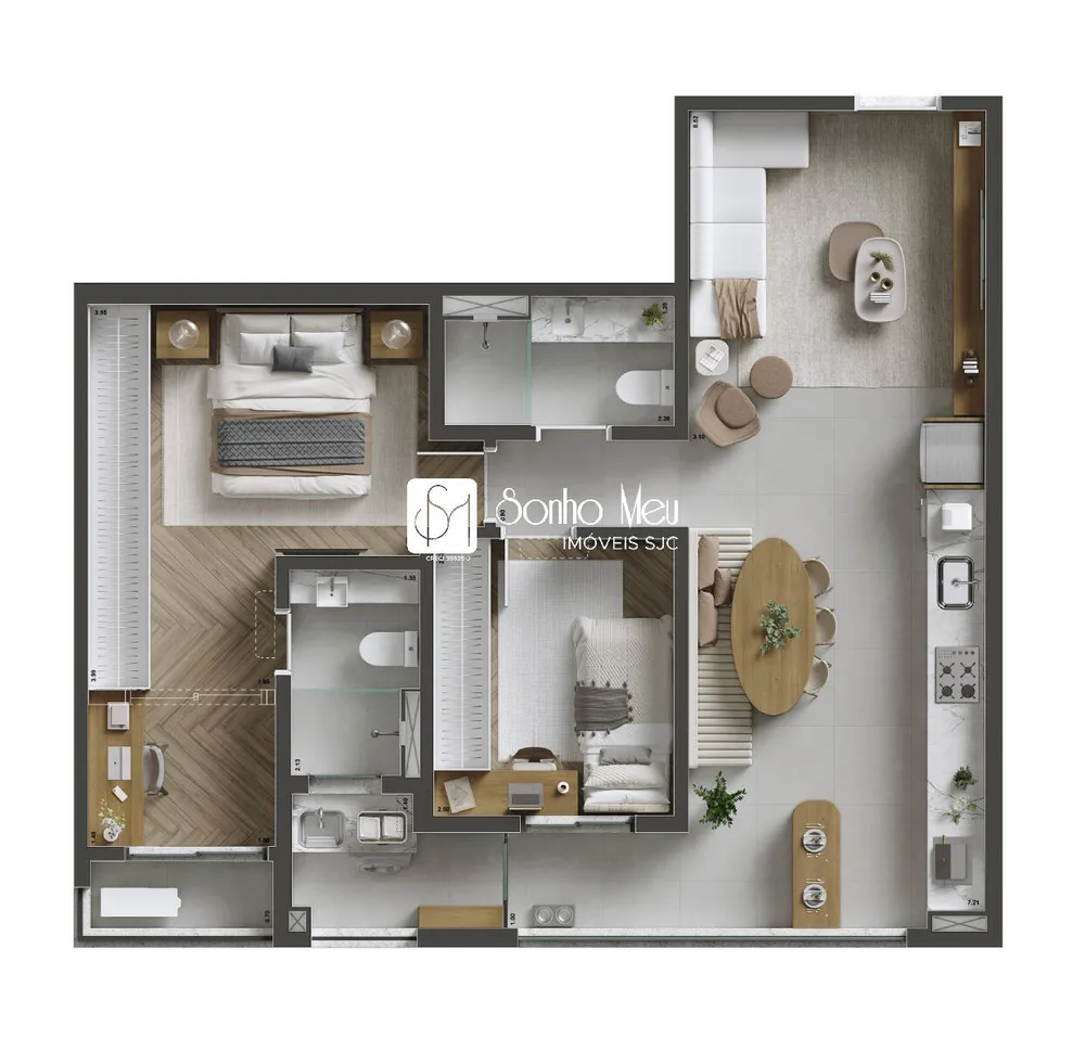 Apartamento, 2 quartos, 71 m² - Foto 16