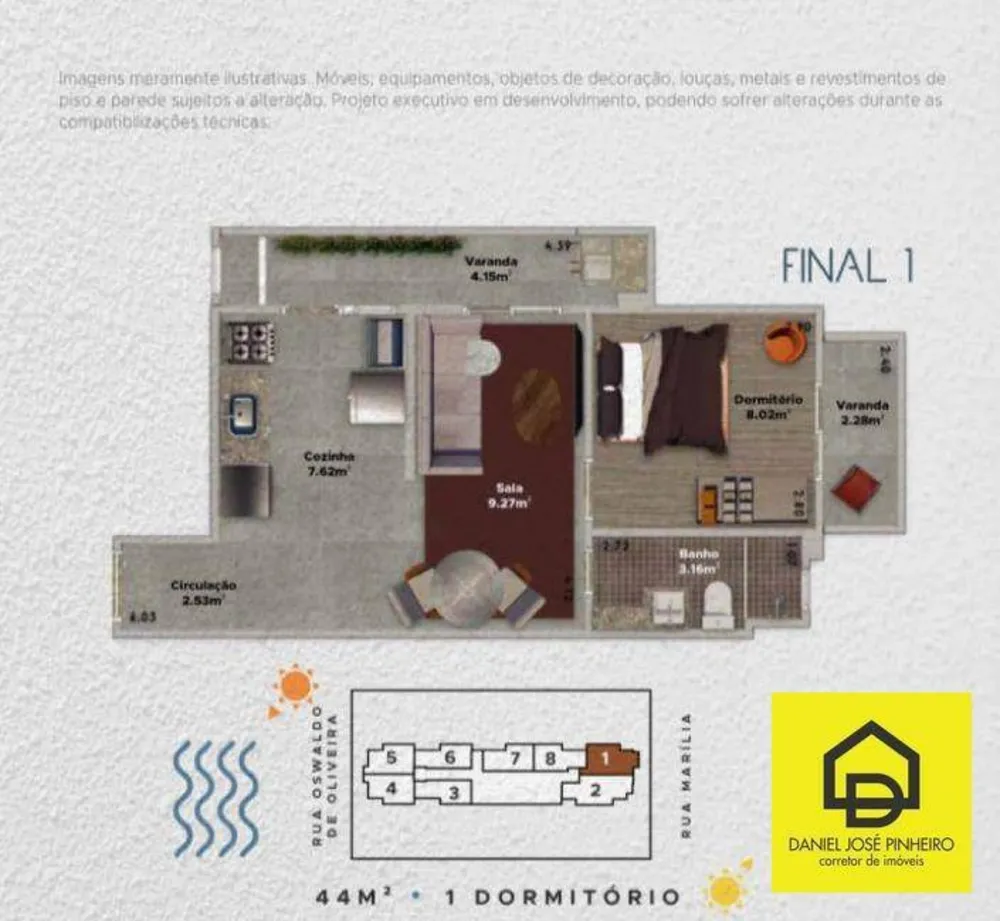 Apartamento, 1 quarto, 37 m² - Foto 4