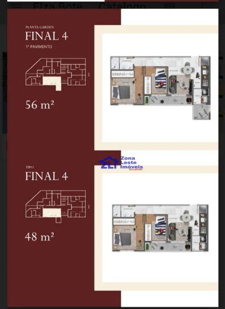 Apartamento, 2 quartos, 54 m² - Foto 2