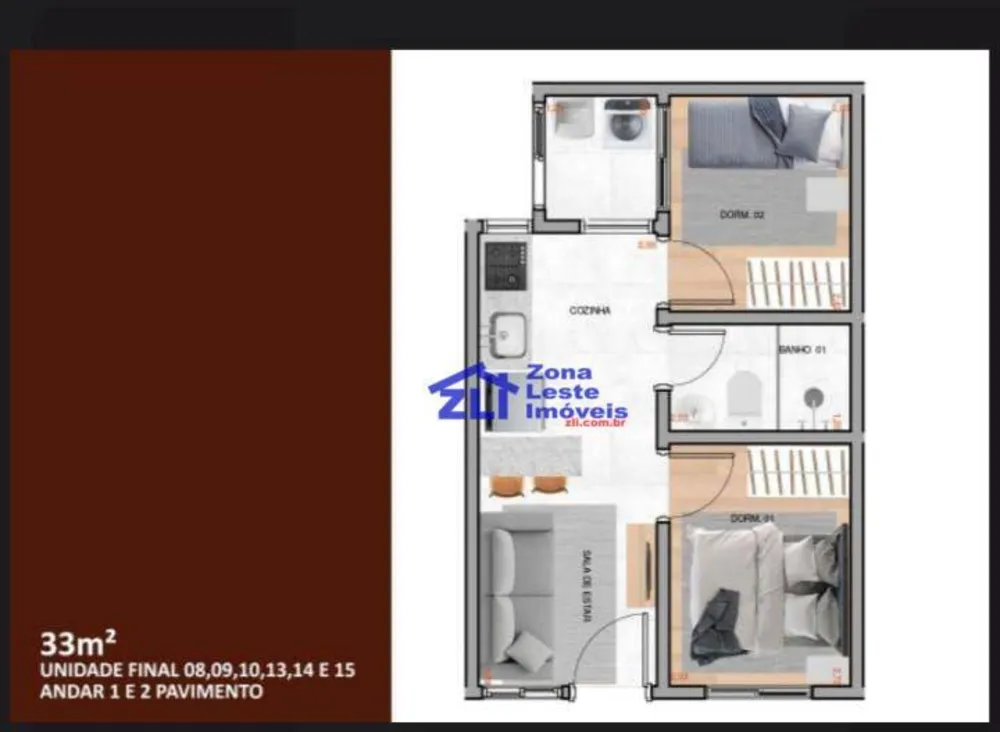 Apartamento, 2 quartos, 33 m² - Foto 4