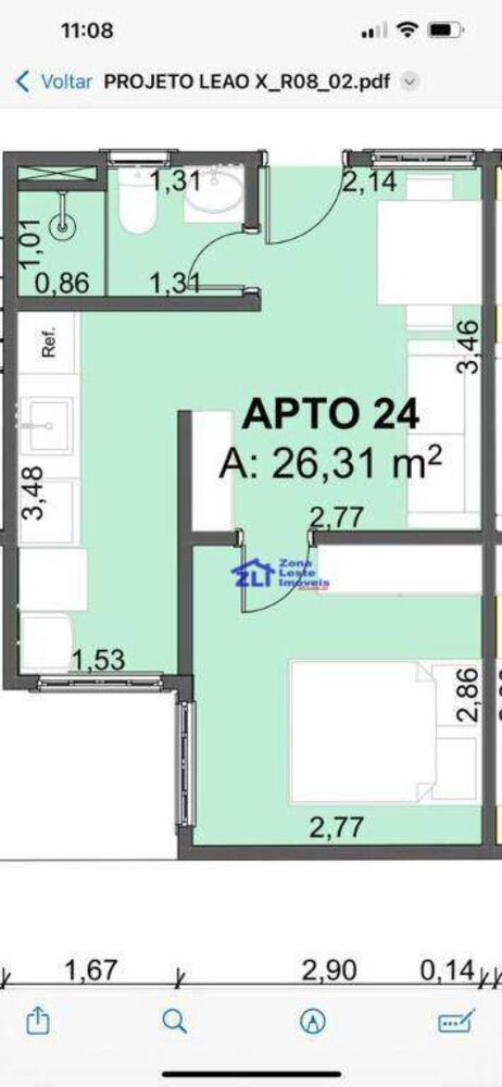 Apartamento, 1 quarto, 48 m² - Foto 2