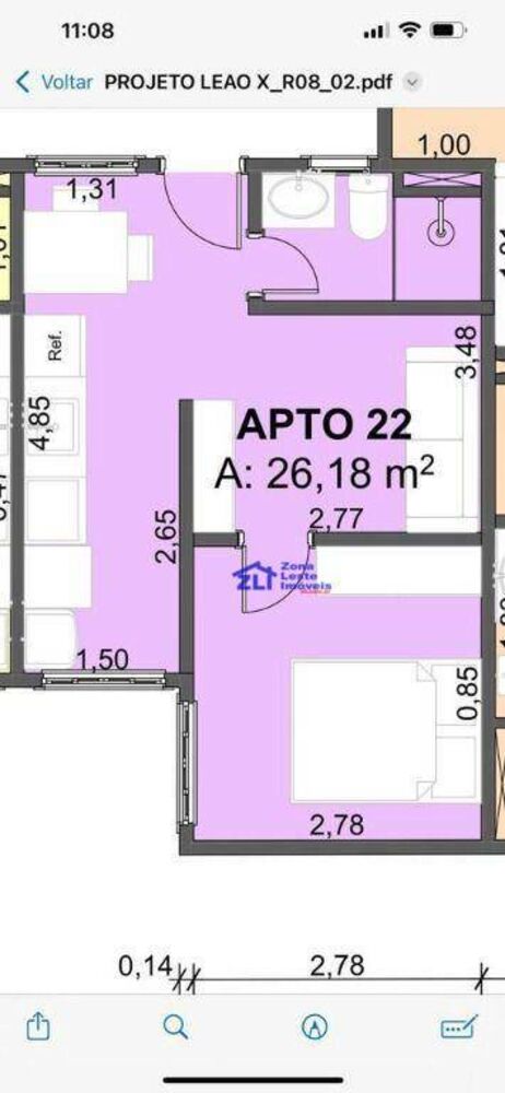 Apartamento, 1 quarto, 48 m² - Foto 1