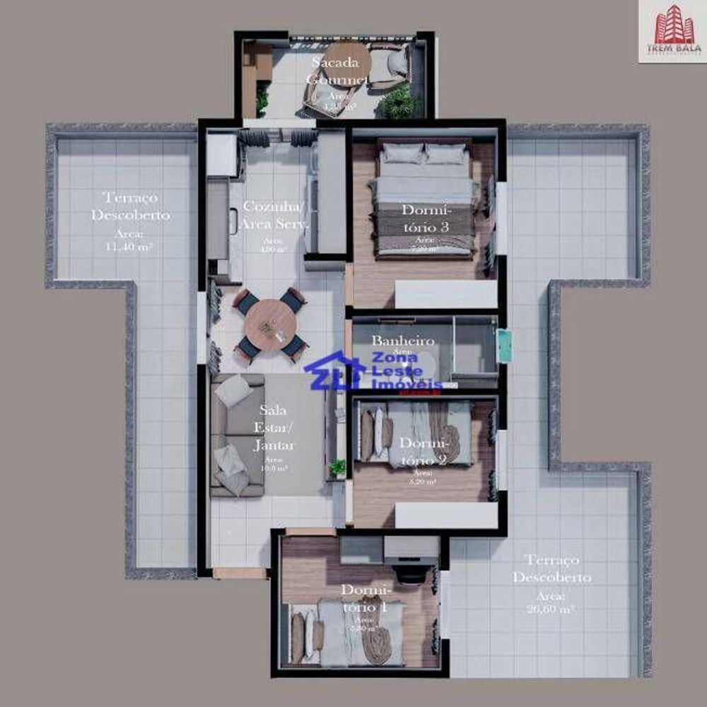 Apartamento à venda com 1 quarto, 25m² - Foto 4