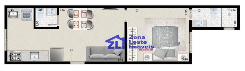Kitnet-Studio, 37 m² - Foto 3