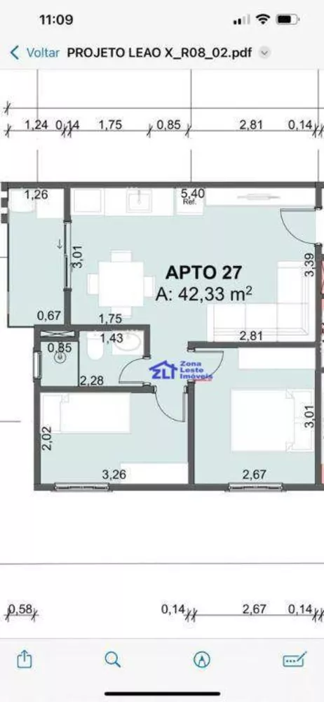 Apartamento, 1 quarto, 26 m² - Foto 1