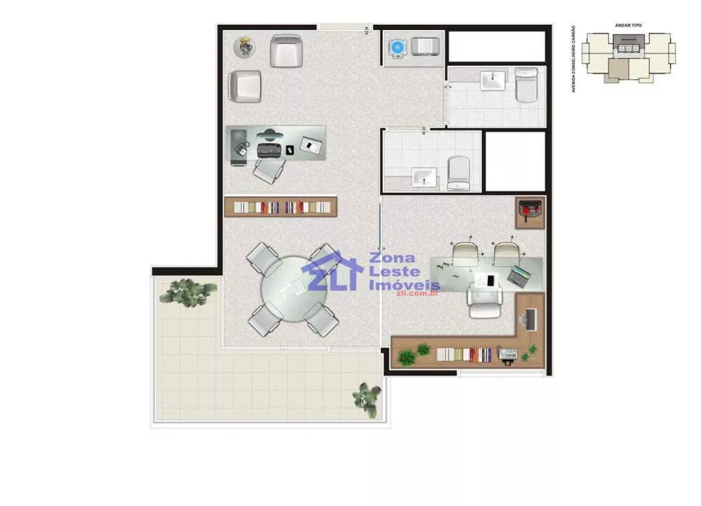 Sala-Conjunto, 36 m² - Foto 5