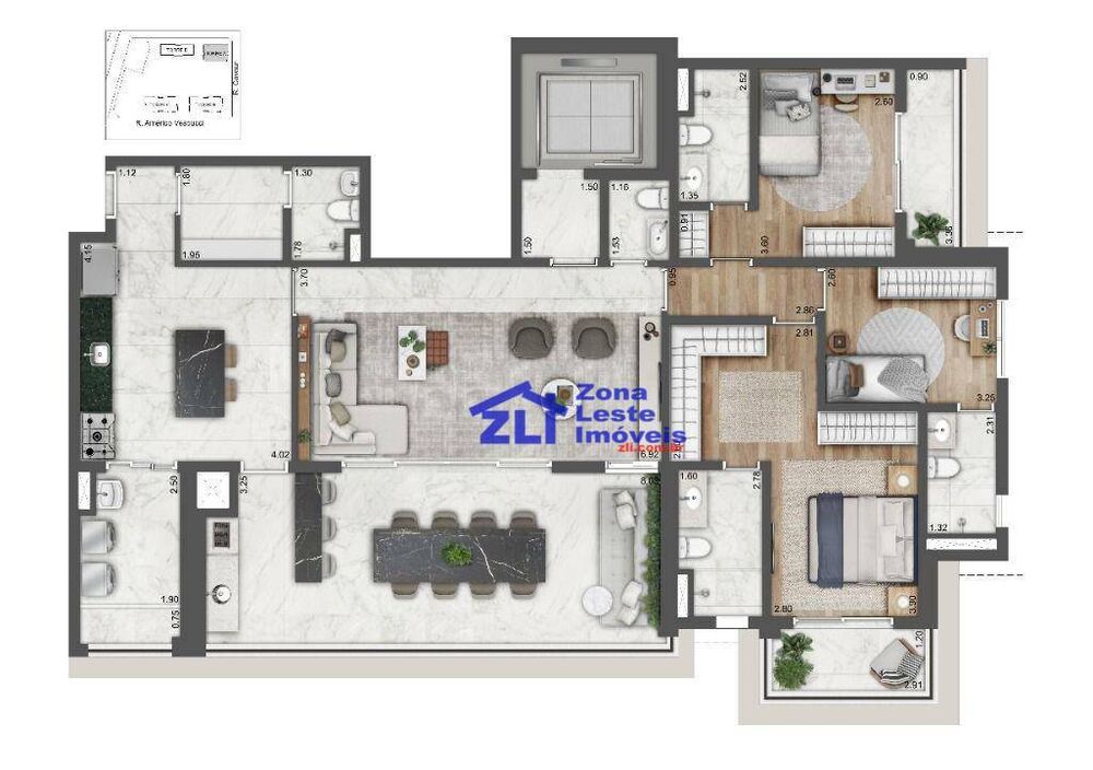 Apartamento, 3 quartos, 192 m² - Foto 8