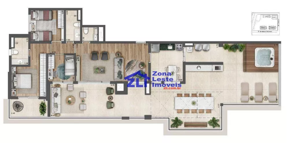 Apartamento, 3 quartos, 192 m² - Foto 6