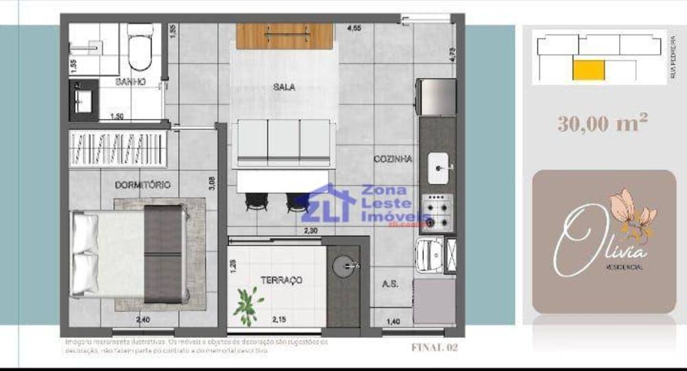 Apartamento, 2 quartos, 40 m² - Foto 9