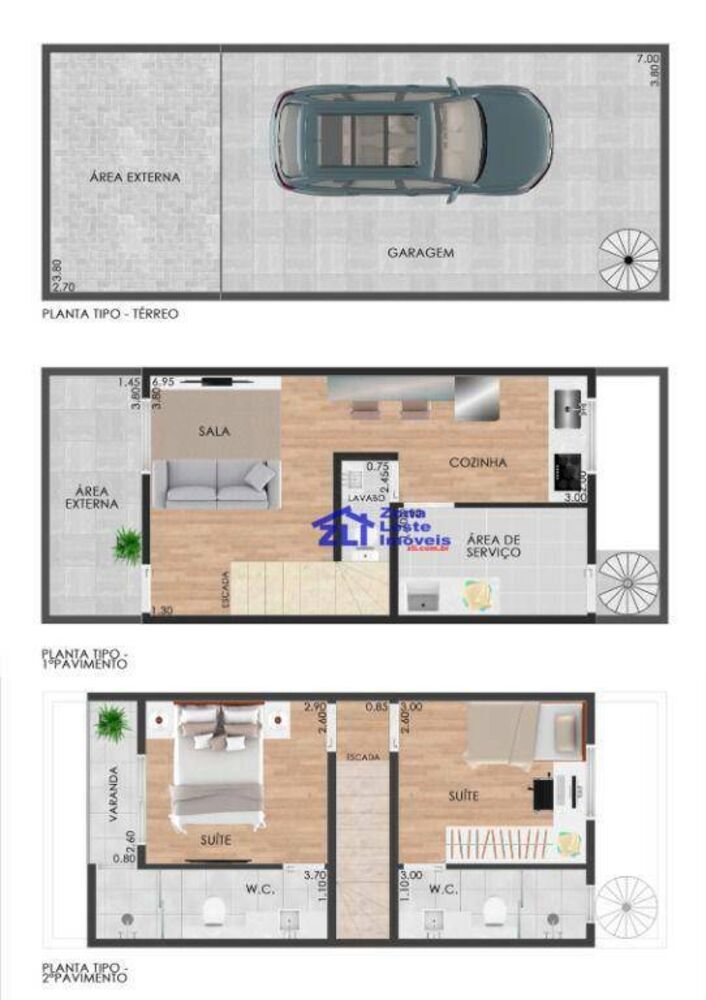 Sobrado, 2 quartos, 80 m² - Foto 9