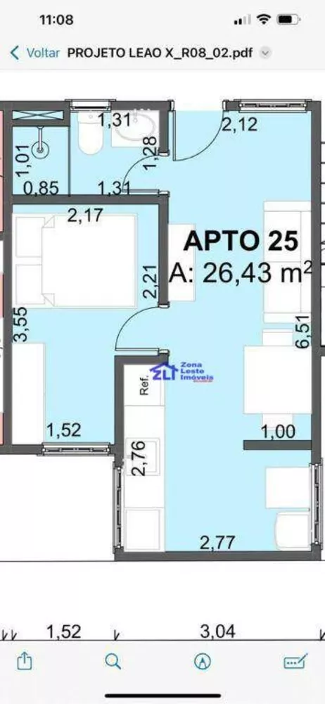 Apartamento, 1 quarto, 26 m² - Foto 10