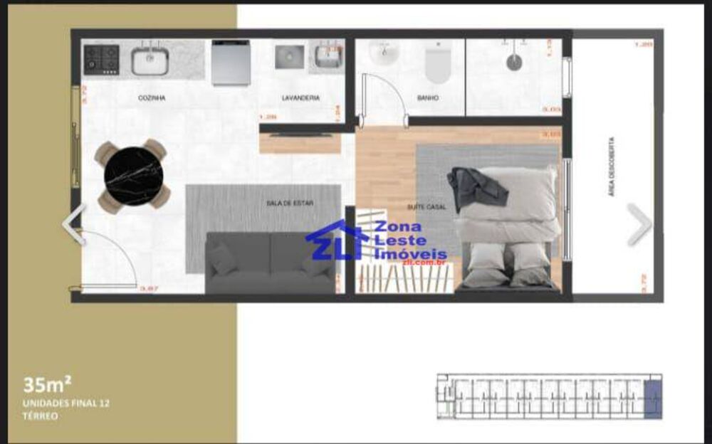 Apartamento, 1 quarto, 34 m² - Foto 8