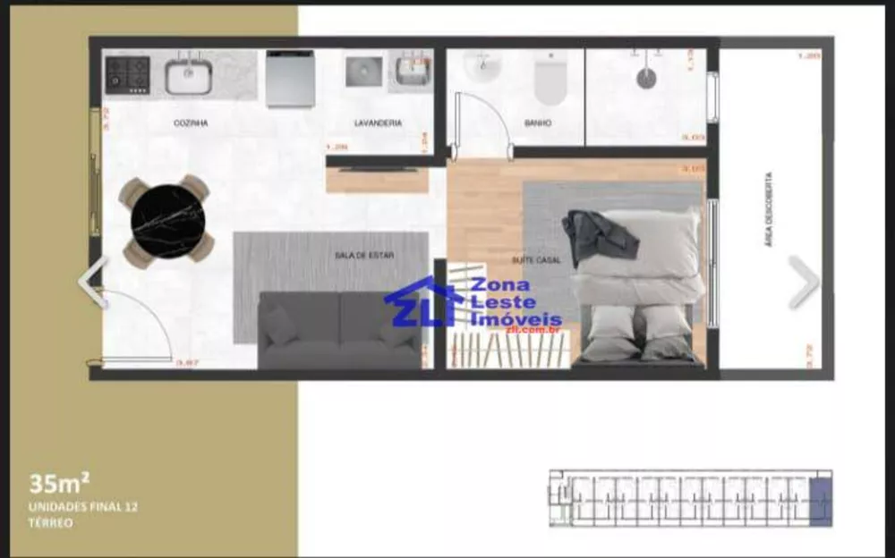 Apartamento, 1 quarto, 34 m² - Foto 17