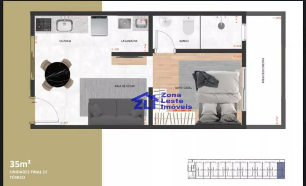 Apartamento, 1 quarto, 34 m² - Foto 11