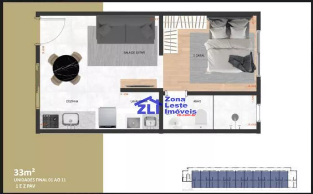 Apartamento, 1 quarto, 34 m² - Foto 13