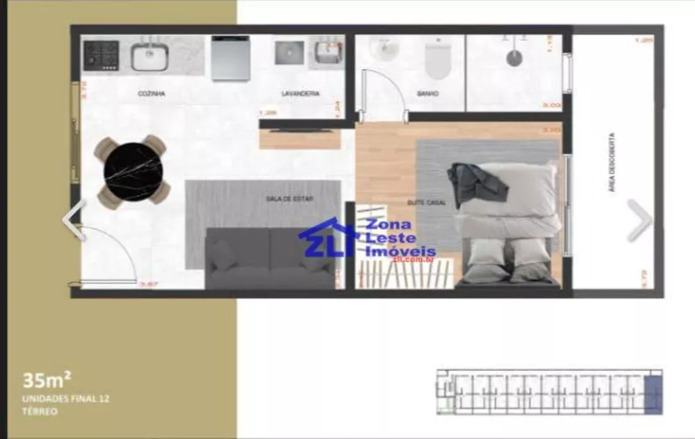 Apartamento, 1 quarto, 34 m² - Foto 20