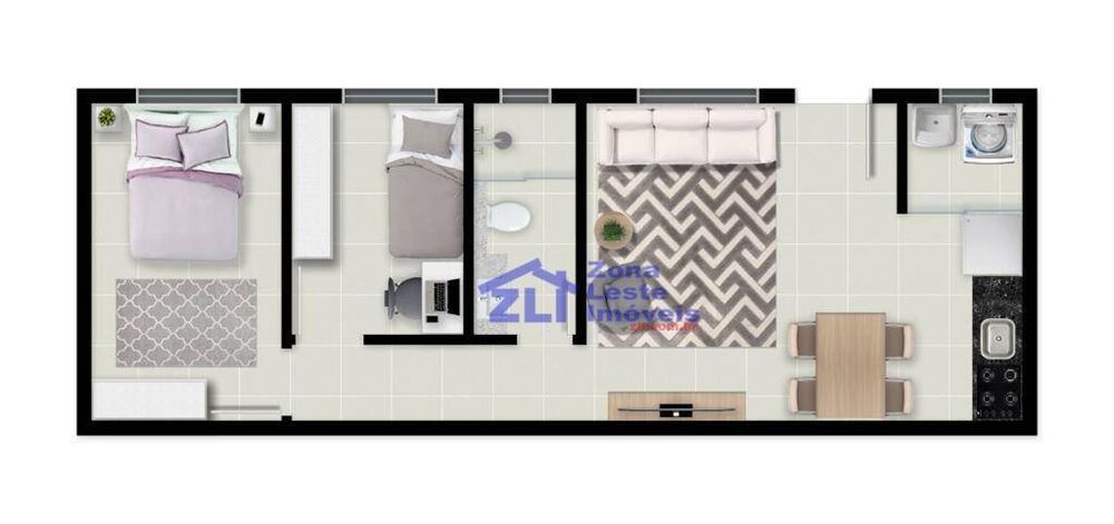 Apartamento, 2 quartos, 44 m² - Foto 1
