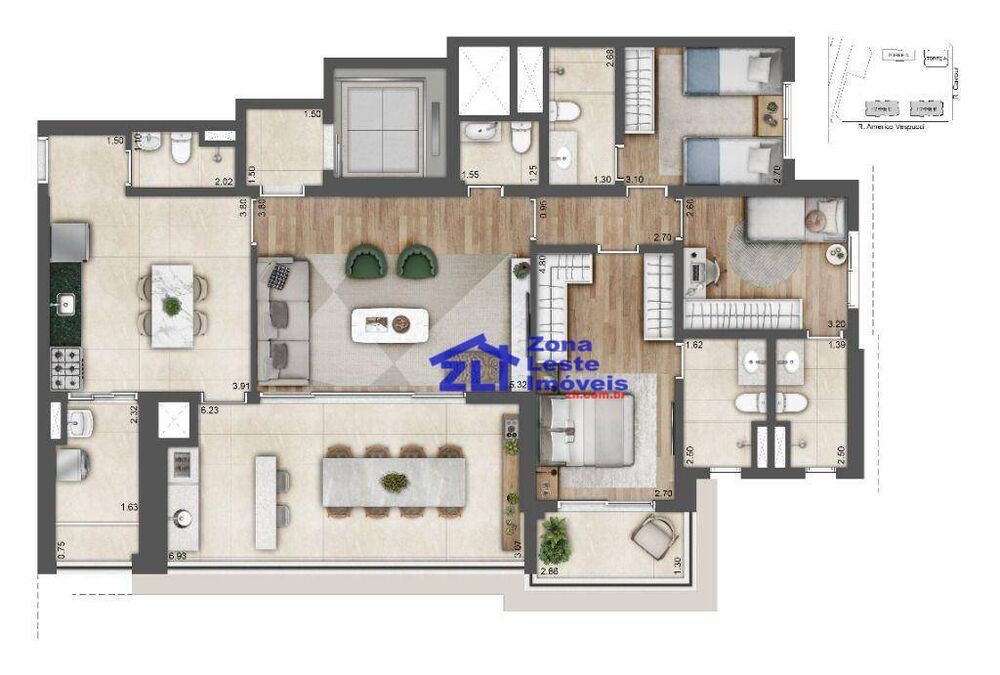 Apartamento, 3 quartos, 170 m² - Foto 5