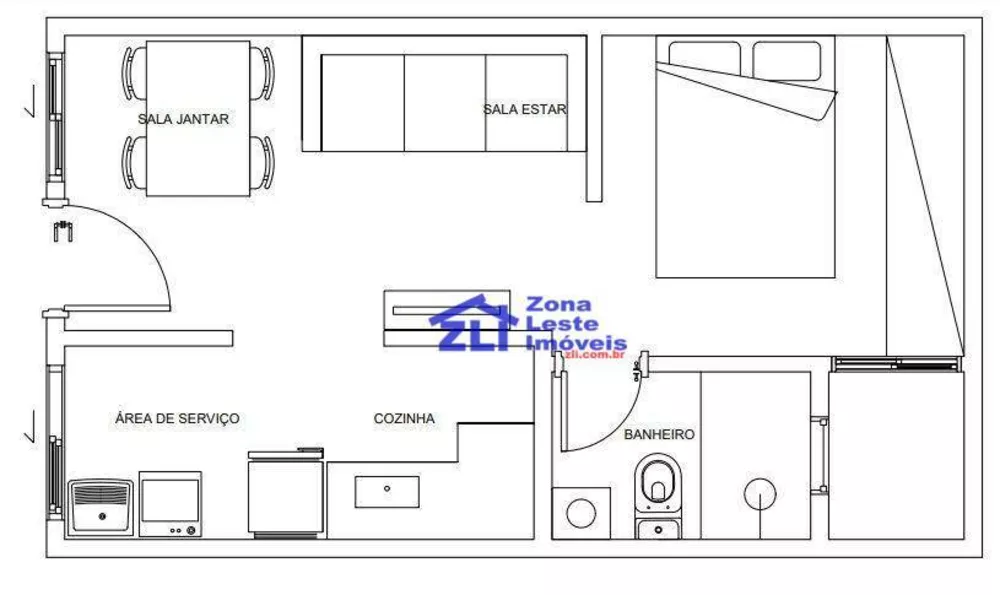 Apartamento, 1 quarto, 30 m² - Foto 9
