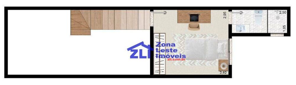 Kitnet-Studio, 52 m² - Foto 2