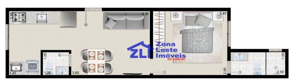 Kitnet-Studio, 37 m² - Foto 4