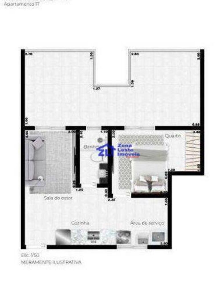 Cobertura, 1 quarto, 41 m² - Foto 4