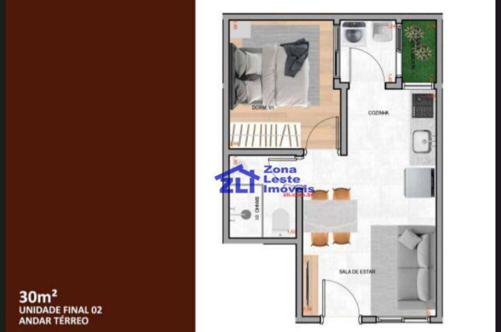 Apartamento à venda com 2 quartos, 33m² - Foto 11