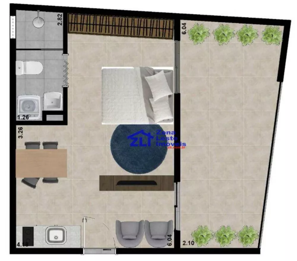 Kitnet-Studio, 23 m² - Foto 11