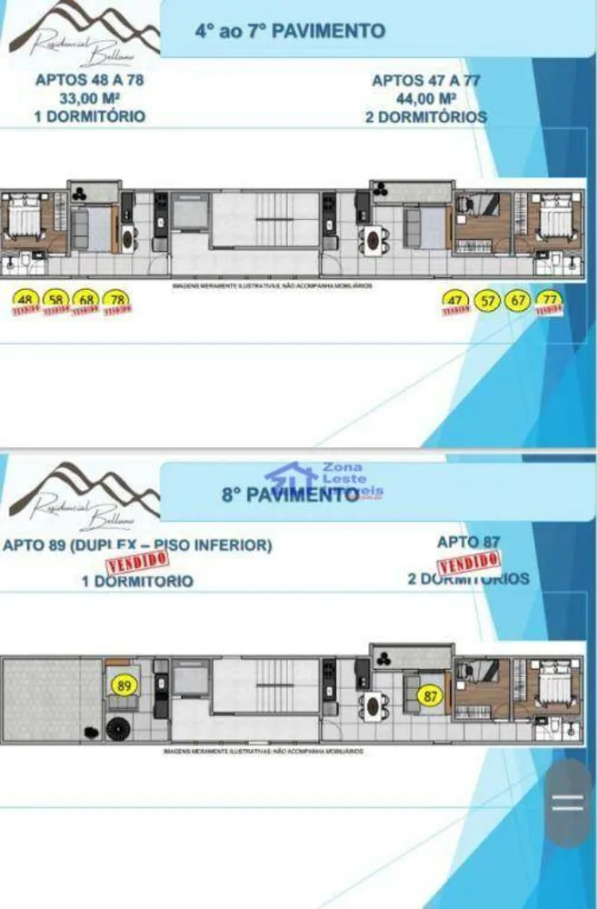 Apartamento, 2 quartos, 40 m² - Foto 2