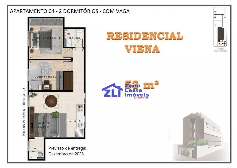 Apartamento, 2 quartos, 53 m² - Foto 14