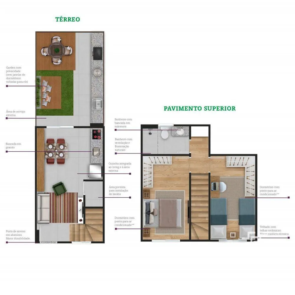 Casa de Condomínio, 2 quartos - Foto 4